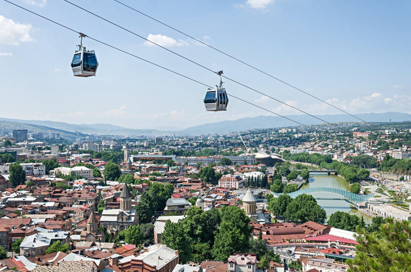 Aerial Cable Car Sightseeing Tbilisi City Guide