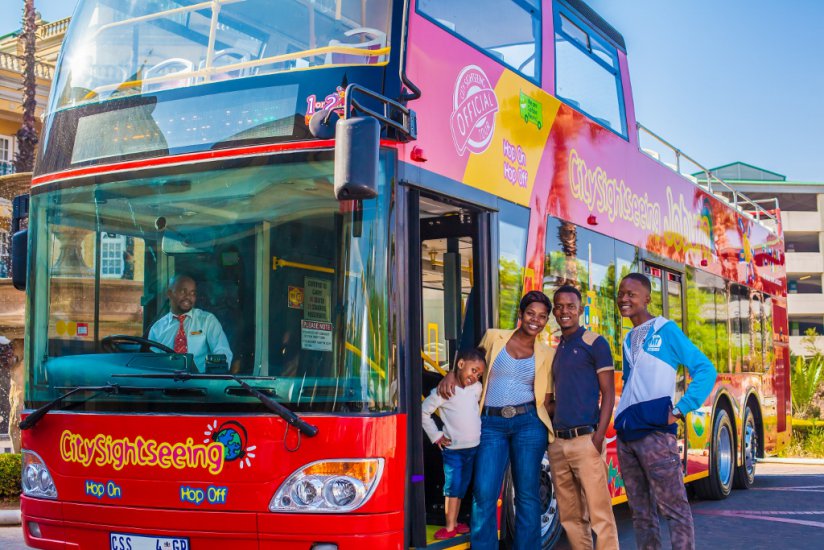 Johannesburg City Sightseeing Bus the Red Bus that takes you to the
