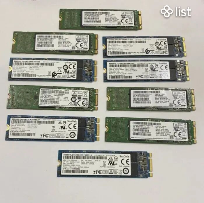 M2 Օրիգինալ ստուգված Samsung hynix 120gb M.2 2280 NGFF PCIe SATA Gen3x4