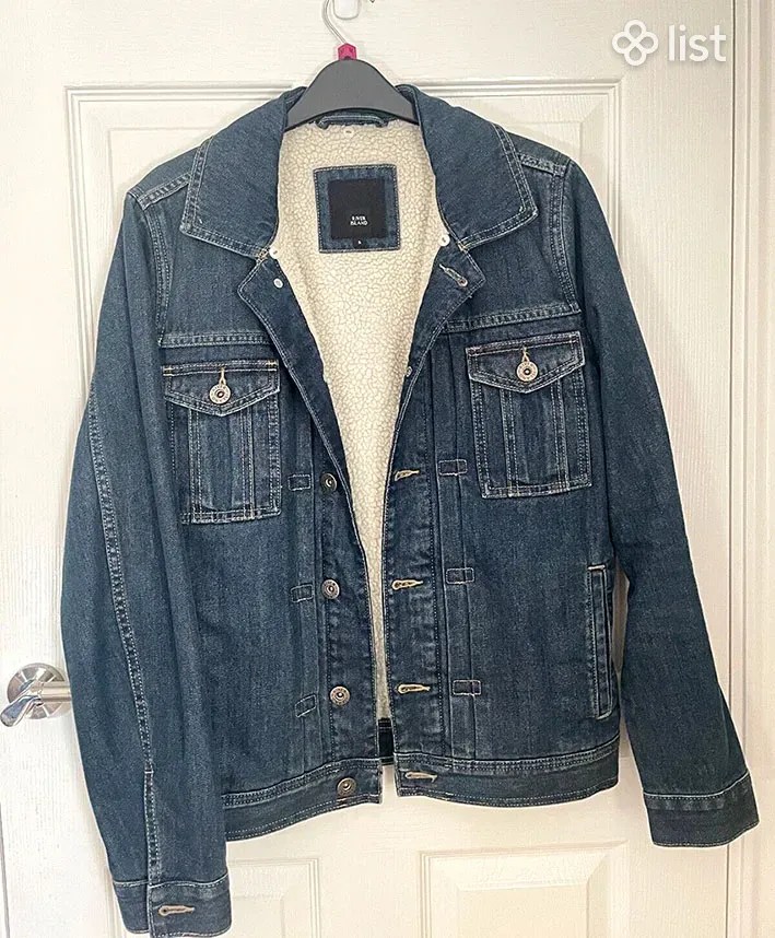 River Island Denim Jacket Men's Clothing List.am