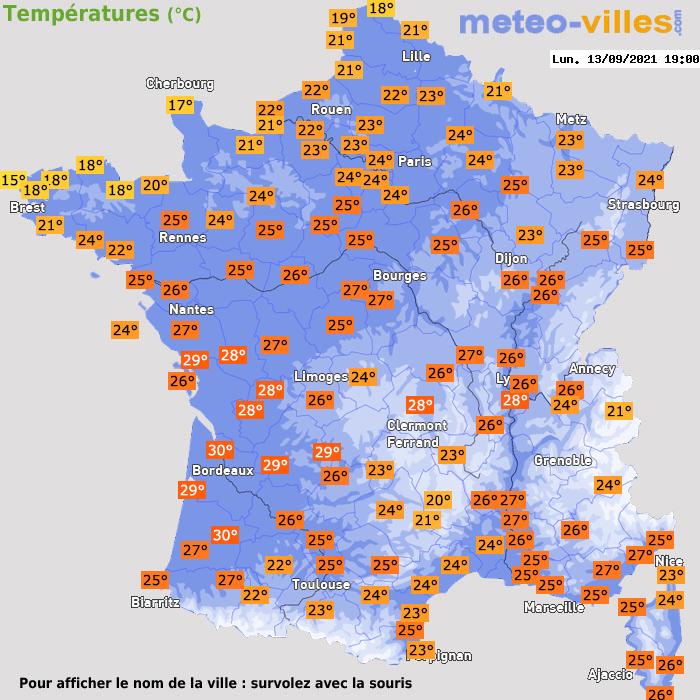 Pain Points Liés À La Carte Météo De L'hérault Météo Hérault (34) Prévision météo à 7 jours la France, www.meteo