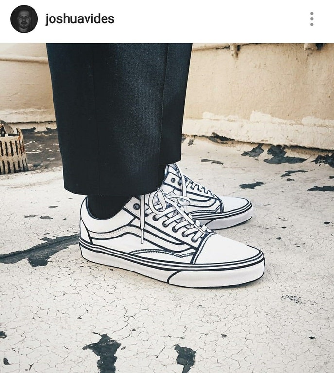 White Vans x Sharpie MLTSHP