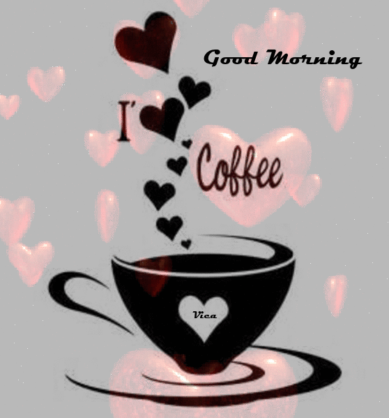 Good Morning I love coffee Hello!
