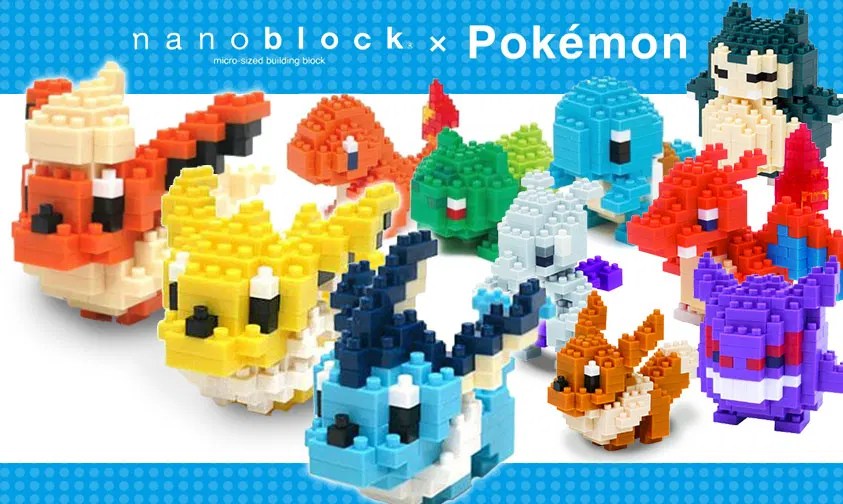 Gotta Build 'Em All New & Old Pokemon Nanoblock!