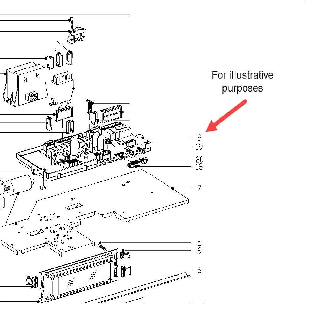Miele Wall Oven Power Supply Board 6203395 parts Sears PartsDirect