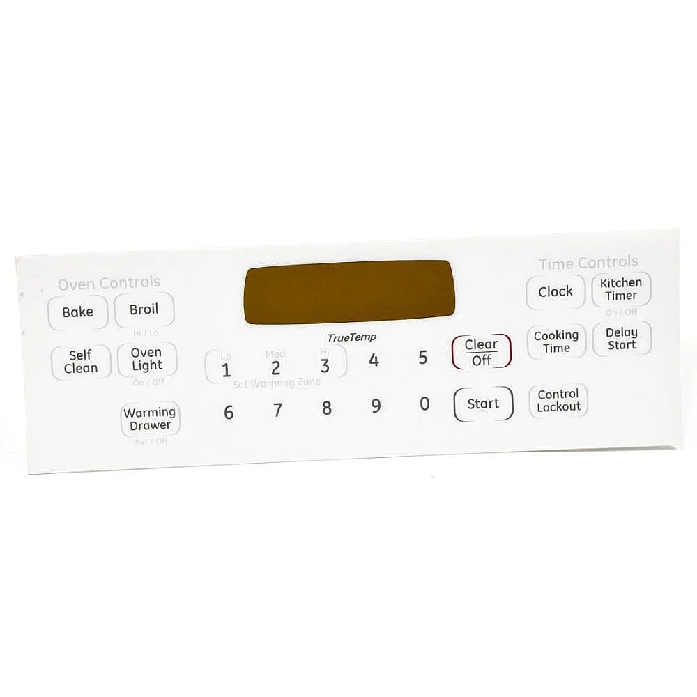 Range Oven Control Overlay WB27K10332 parts Sears PartsDirect
