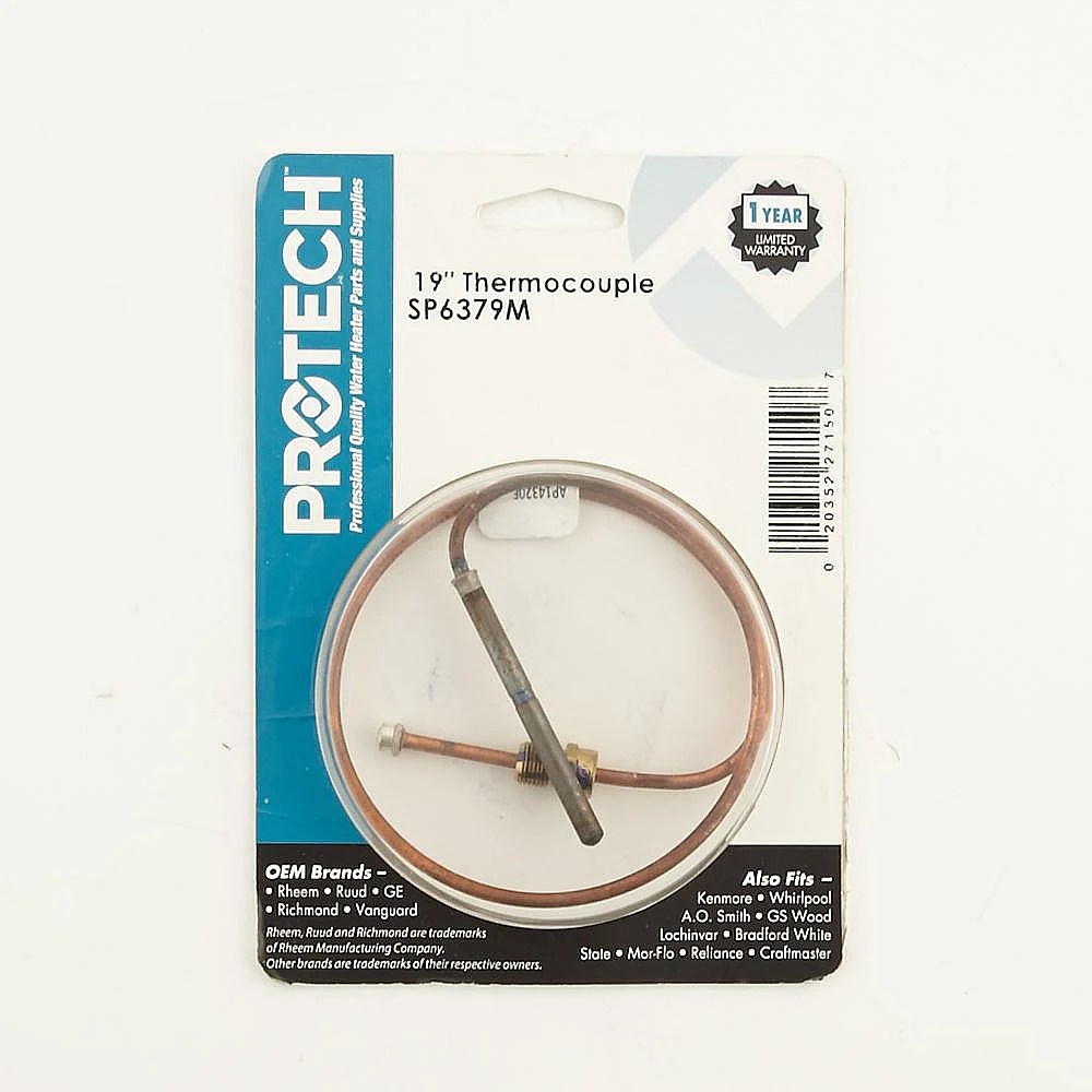 Rheem SP6379M Water Heater Thermocouple, 19in Genuine OEM part eBay
