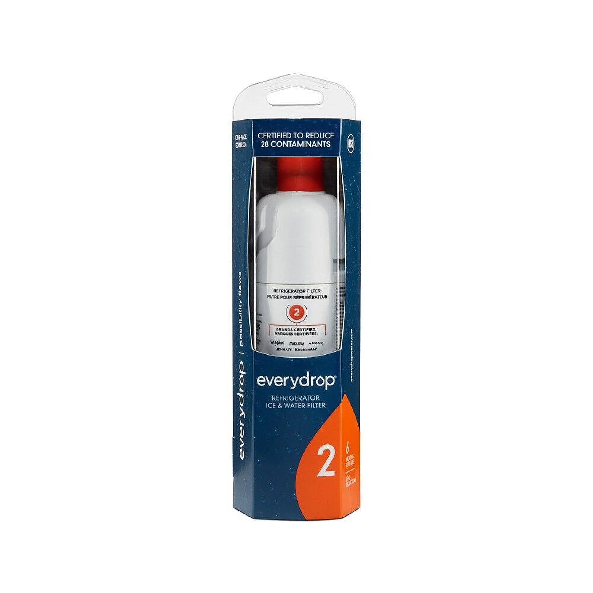 Whirlpool EveryDrop 2 Refrigerator Water Filter (replaces W10413645A) EDR2RXD1 parts Sears