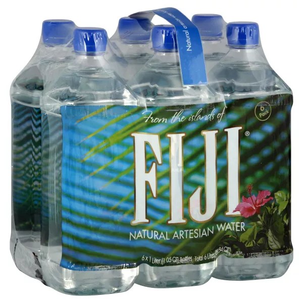 Fiji Water, Natural Artesian, 6 1.05 qt (1 lt) bottles [6.34 qt (6 lt