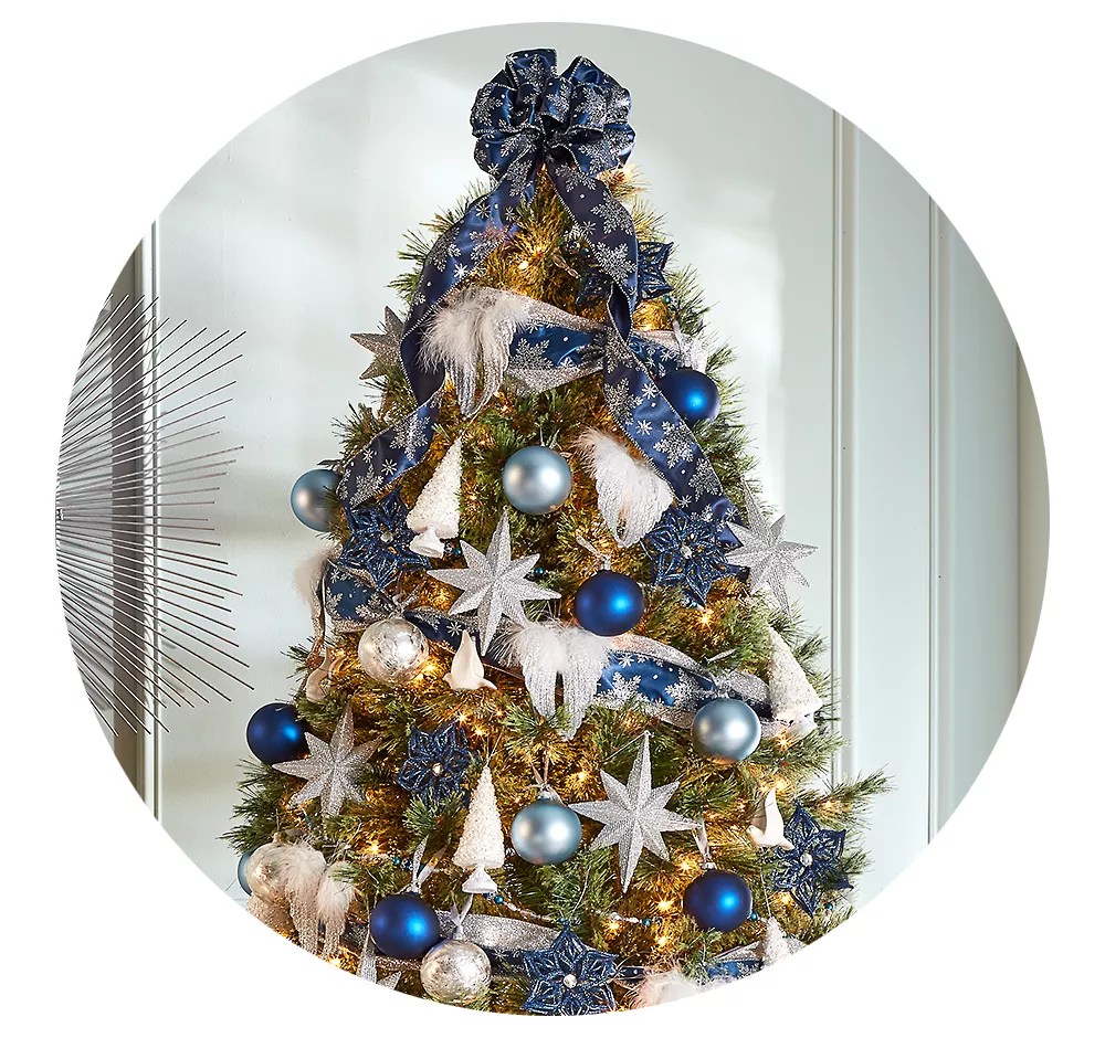 Jaclyn Smith 2022 Christmas Ornaments Purple And Silver