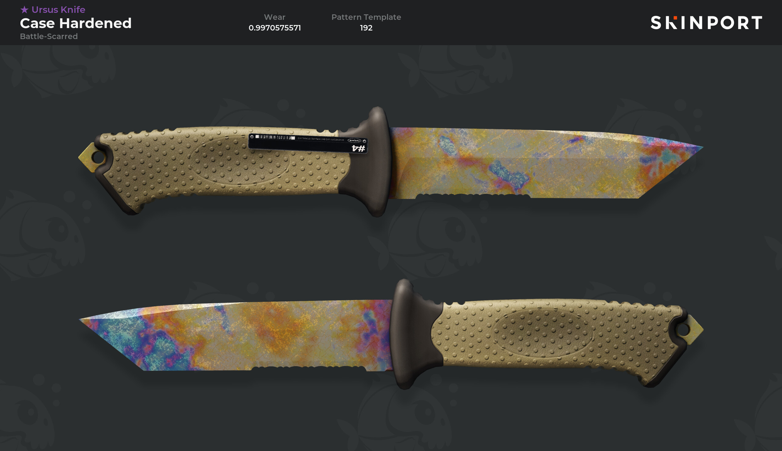 Ursus Knife Case Hardened (BattleScarred) CounterStrike 2 Skinport