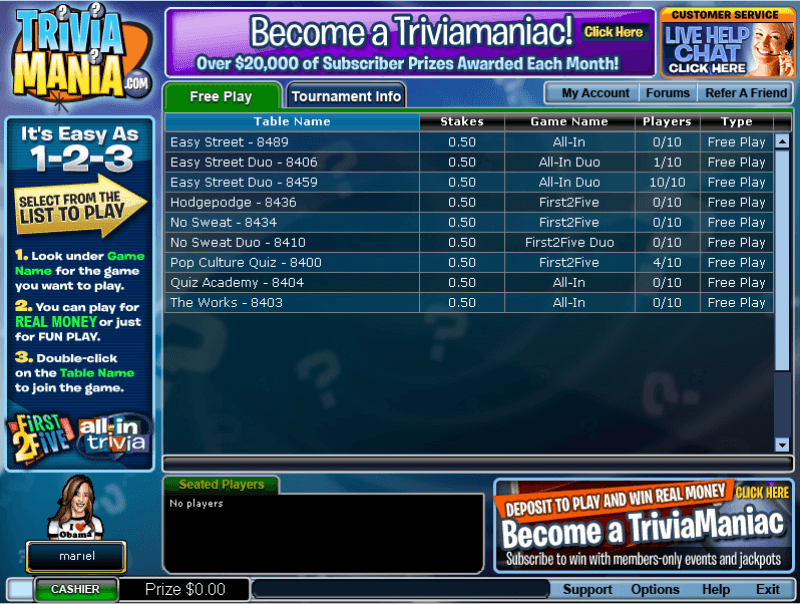 Trivia Mania latest version Get best Windows software