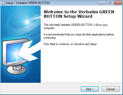 Verbatim GREEN BUTTON latest version Get best Windows software