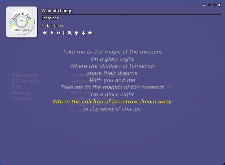 Minilyrics latest version Get best Windows software