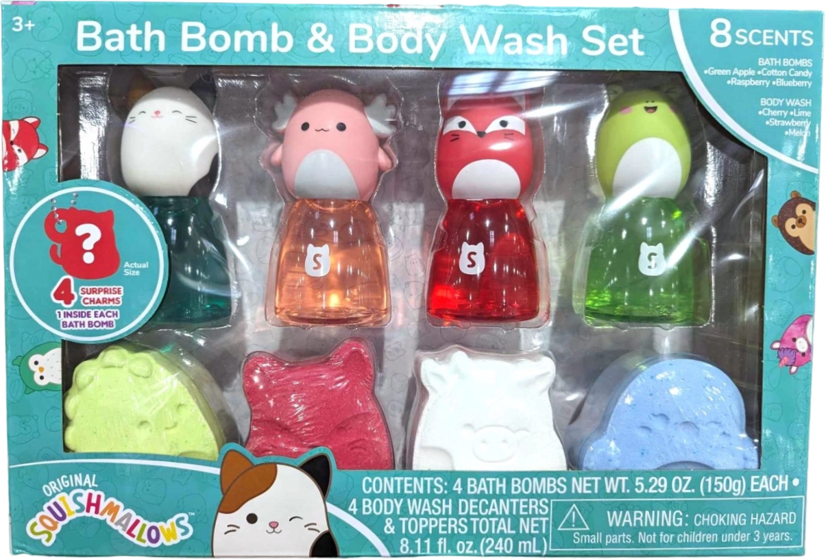 Bath Bomb & Body Wash Set the Box Set Squishmallows Accessories SquadApp