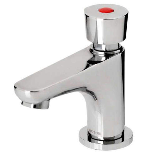 Soft Touch Self Closing Basin Tap (Single, Chrome). Acorn Thorn AC
