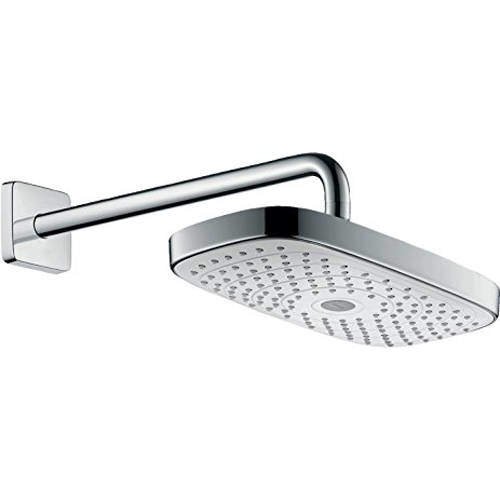 Raindance E 300 2 Jet Shower Head (300x160, White & Chrome). Hansgrohe