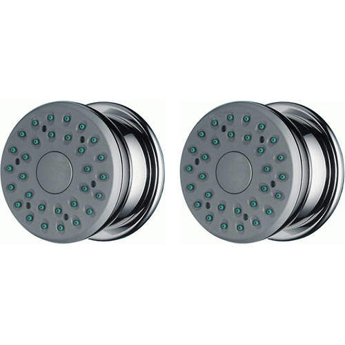 2 x Body Jets Bodyvette Stop Body Shower (Chrome & Grey). Hansgrohe