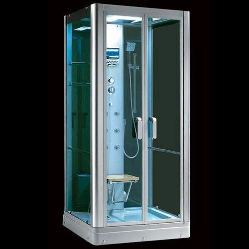 Hydra SRWAB701 Square Steam Shower Pod With Therapy Lighting