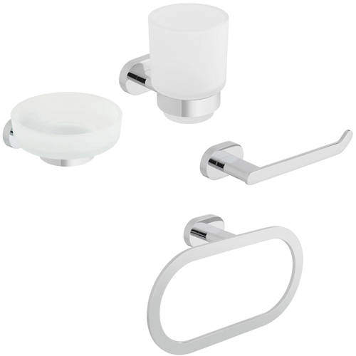 Bathroom Accessories Pack 5 (Chrome). Vado Life VALIFEPACK05