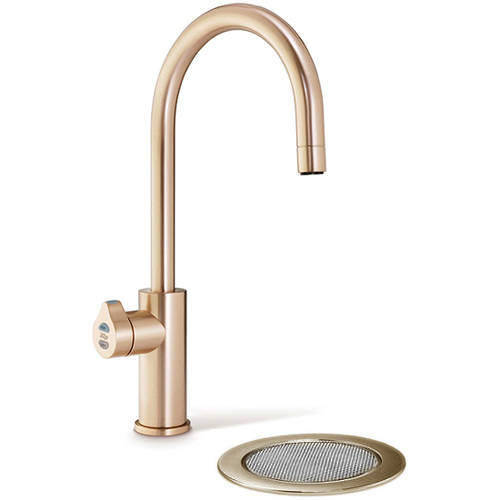 Filtered Boiling Hot Water Tap & Font (Brushed Rose Gold). Zip Arc
