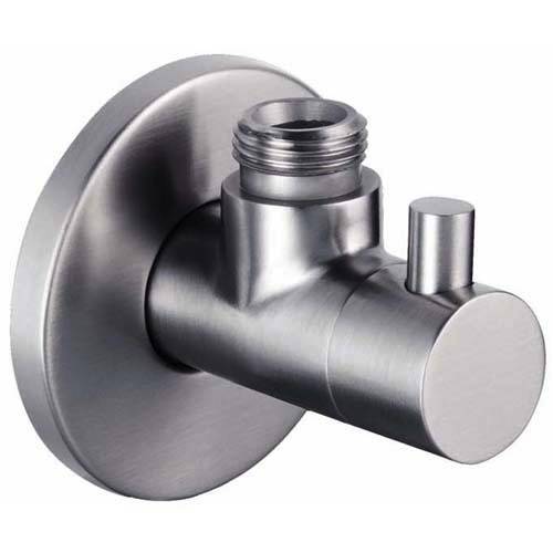 Shower Wall Outlet Elbow With Stop Valve (Stainless Steel). JTP Inox