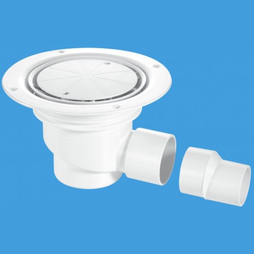 75mm Shower Trap Gully For Sheet Flooring. McAlpine Gullies MCTSG1WH