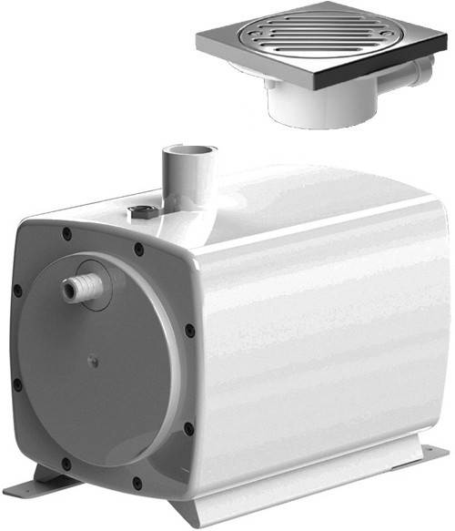 Sanifloor 1 Wetroom Shower Pump With Square Gully. Saniflo SFSANIFLOOR1