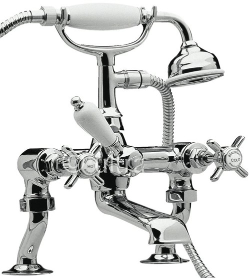3/4" Cranked Bath Shower Mixer (Chrome) Ultra Beaumont Luxury UI303X