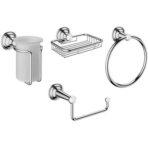 Bathroom Accessories Pack 7 (Chrome). Crosswater Belgravia CWBELGRAVIA