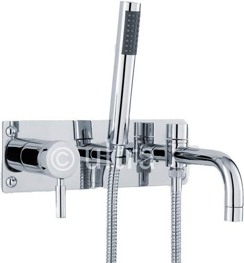 Ultra Helix UPK350 Wall Mounted Bath Shower Mixer Tap With Shower Kit