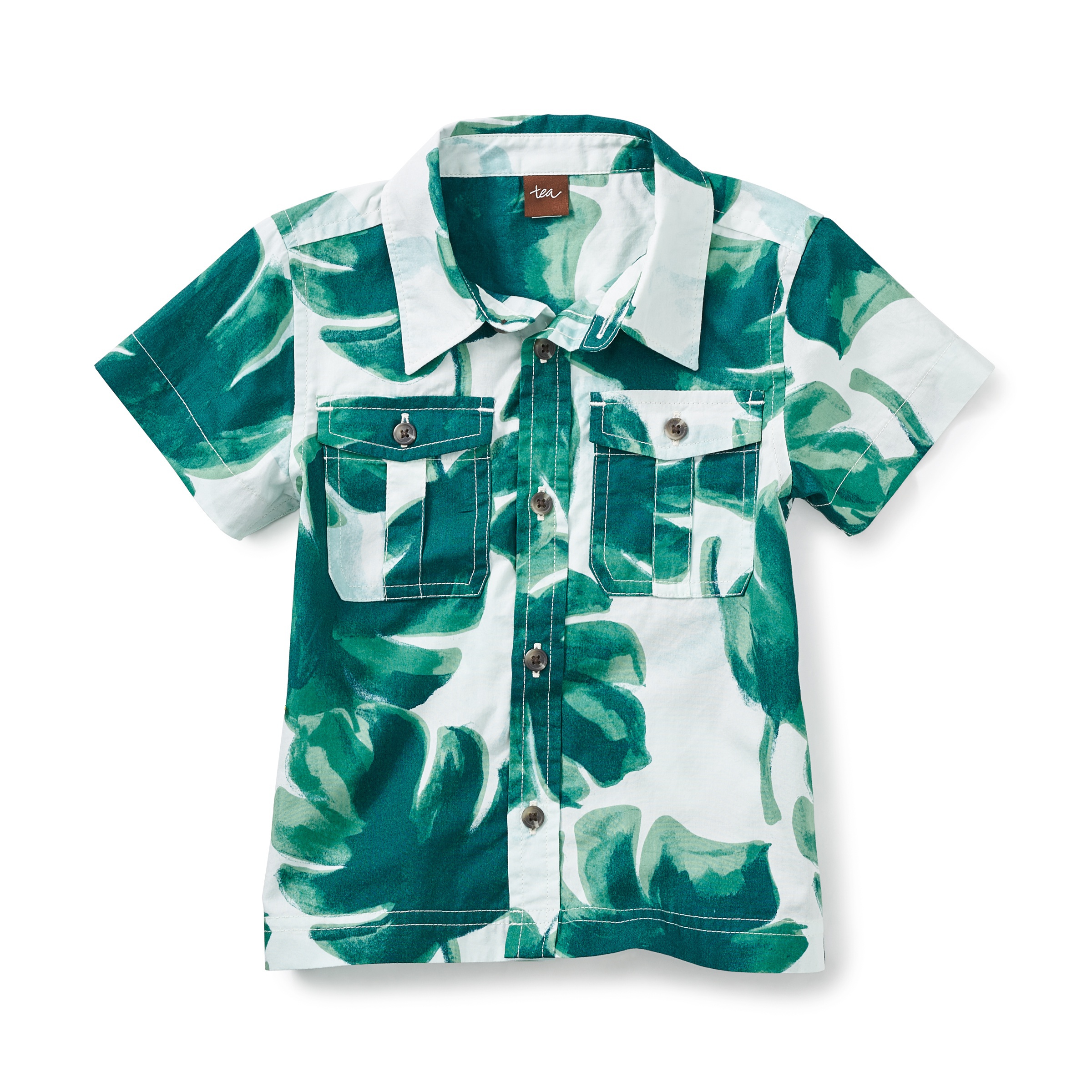 Palm Buttoned Shirt Tea Collection