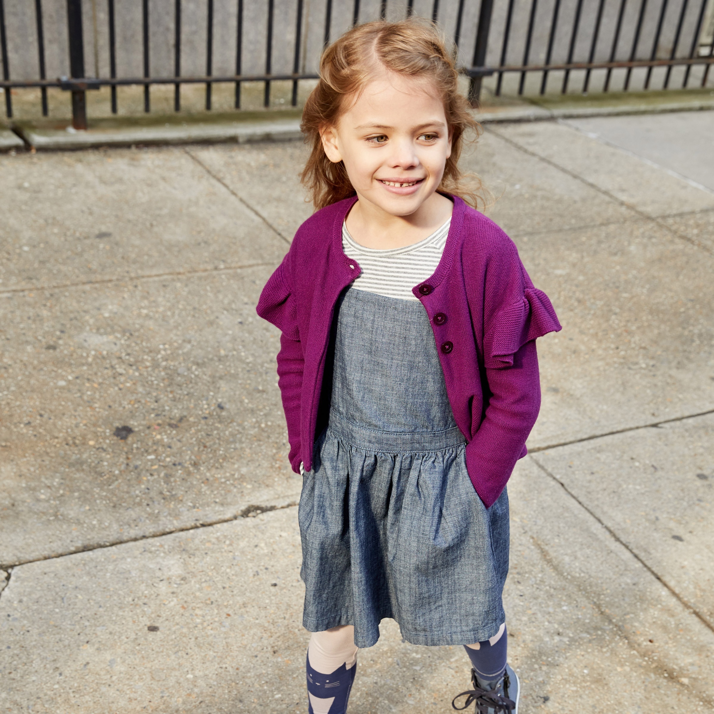 Ruffle Shoulder Cardigan Tea Collection