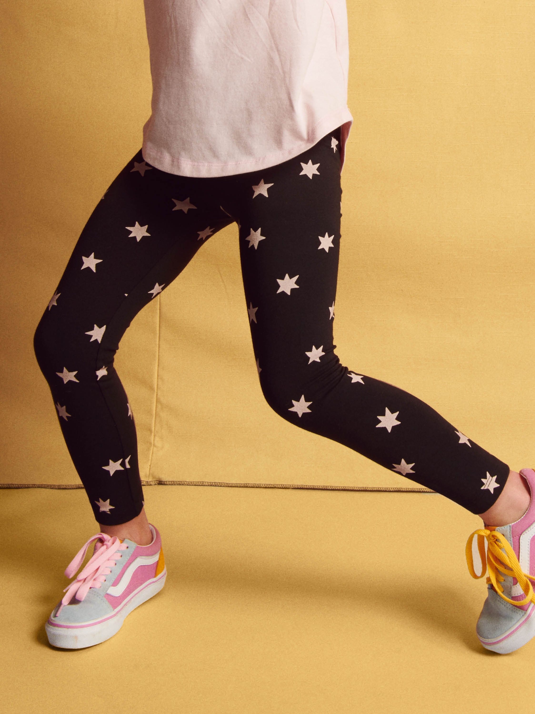 Star Print Leggings Tea Collection