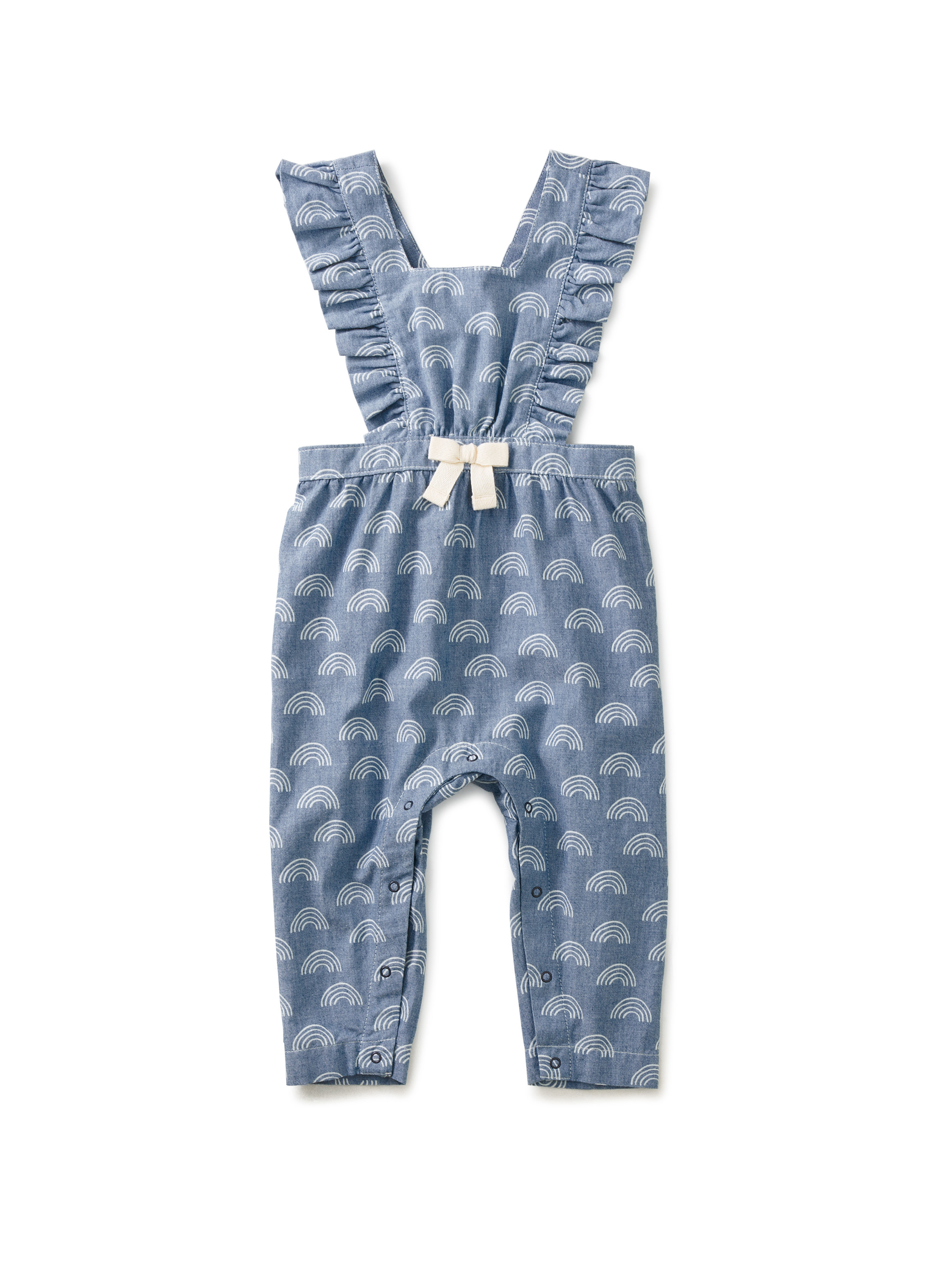 Ruffle CrossBack Baby Romper Tea Collection