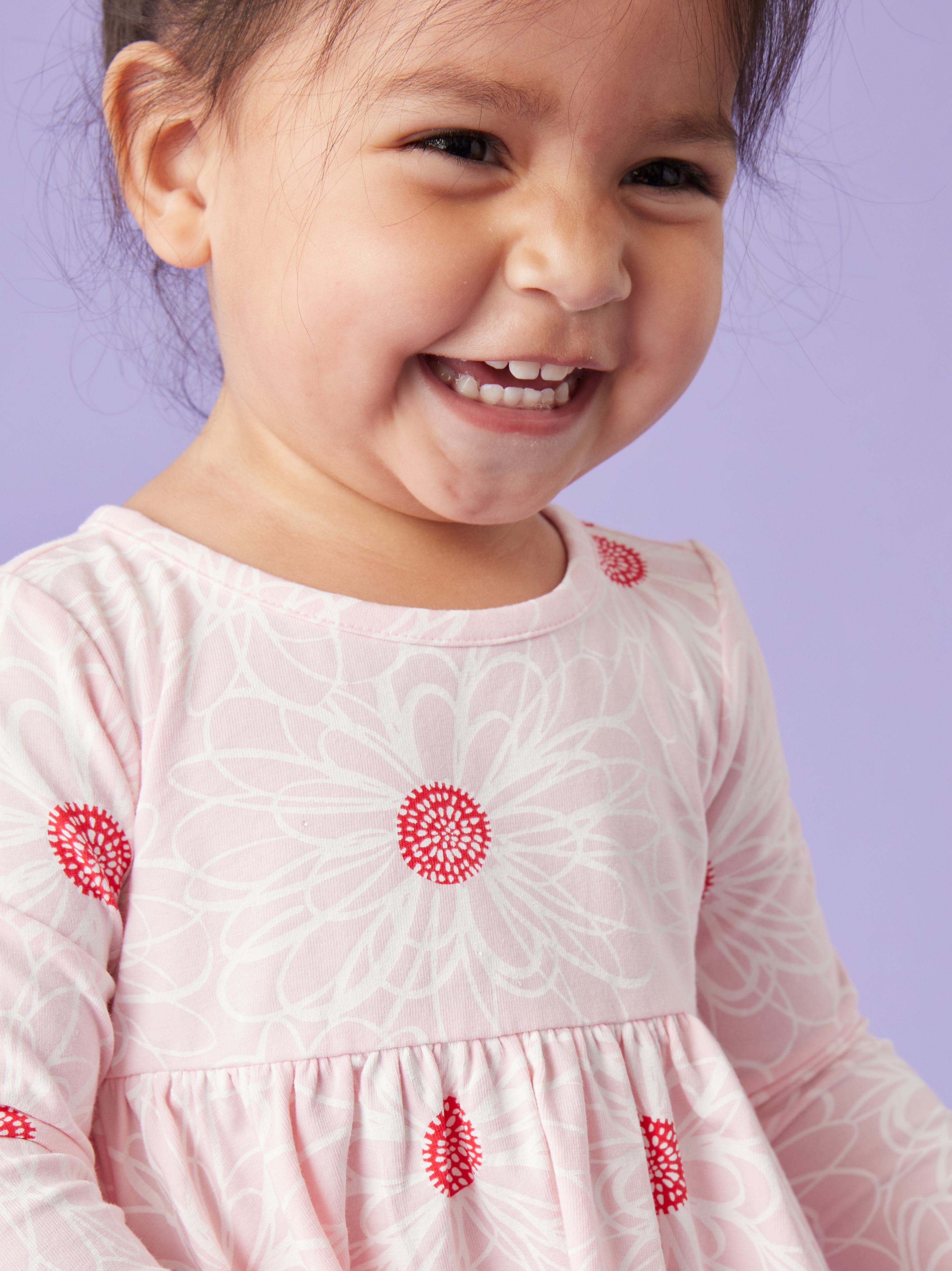 Long Sleeve Twirl Baby Dress Tea Collection