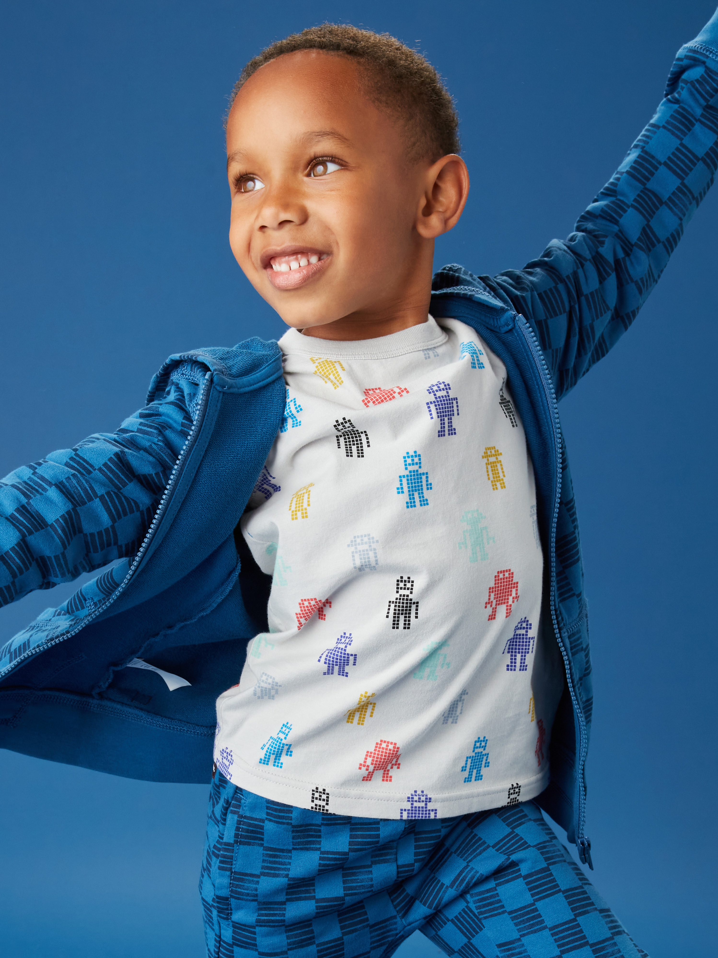 Printed Layered Sleeve Tee Tea Collection