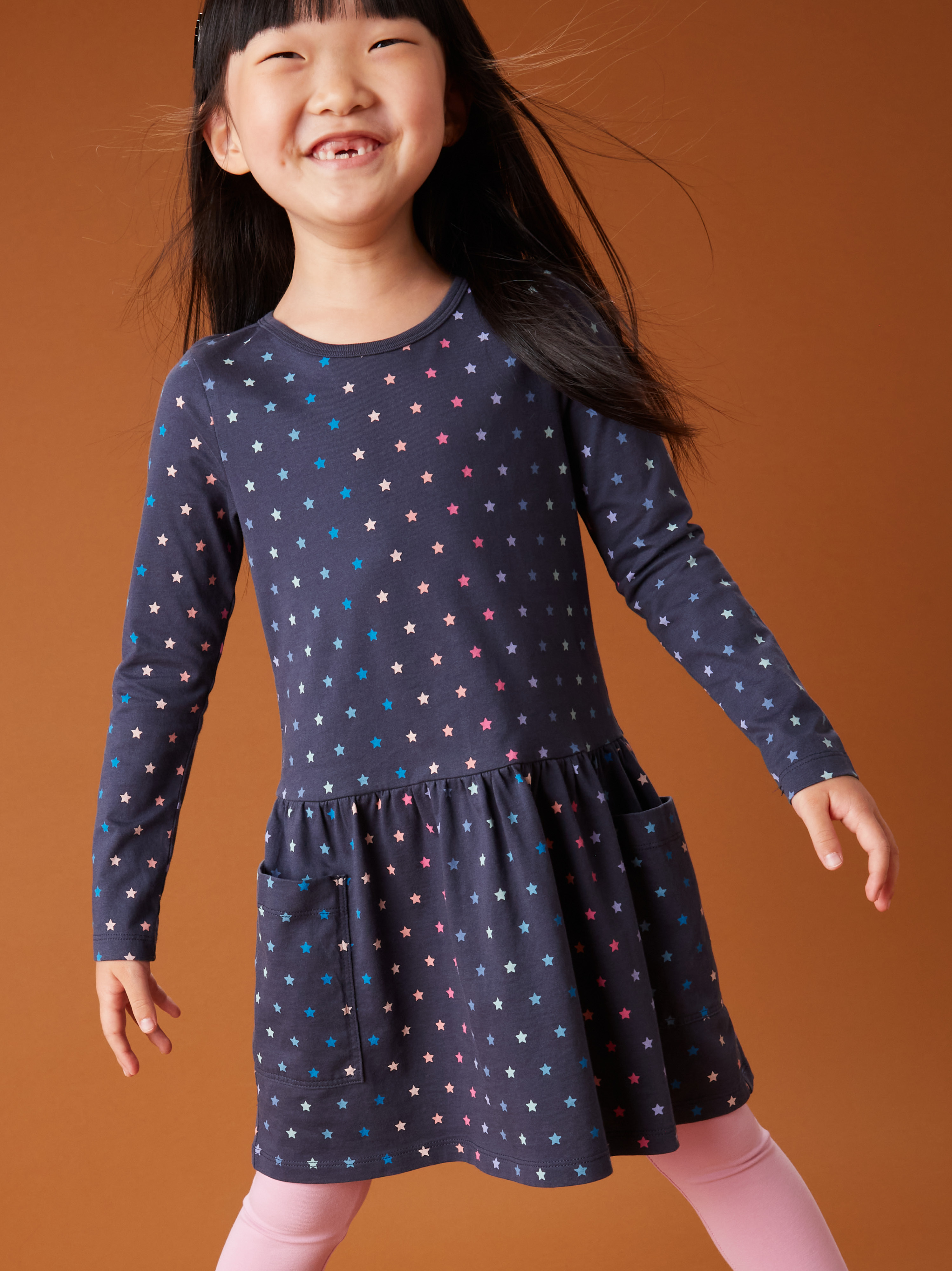 Long Sleeve Pocket Dress Tea Collection