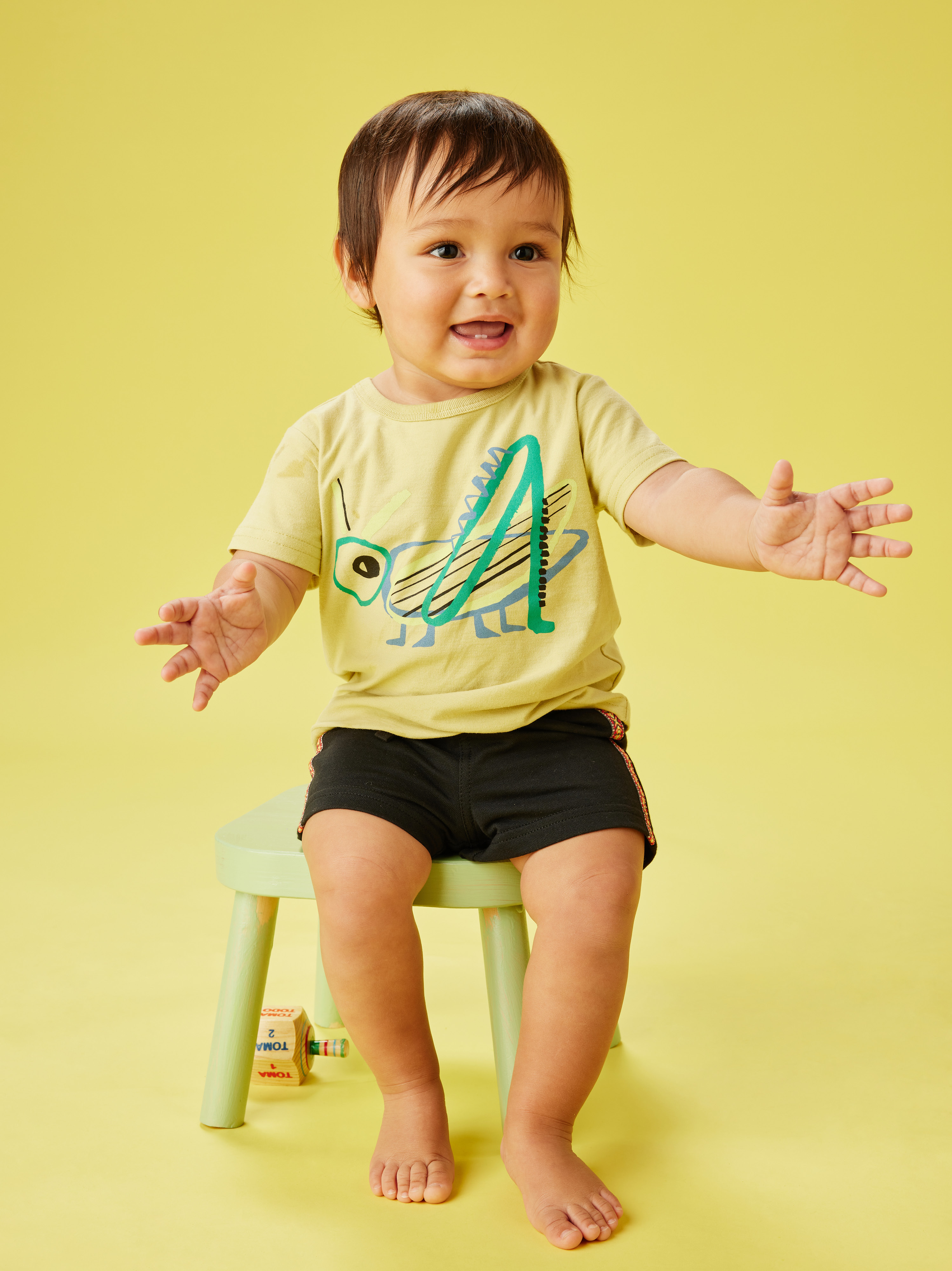 Chapulines Baby Graphic Tee Tea Collection