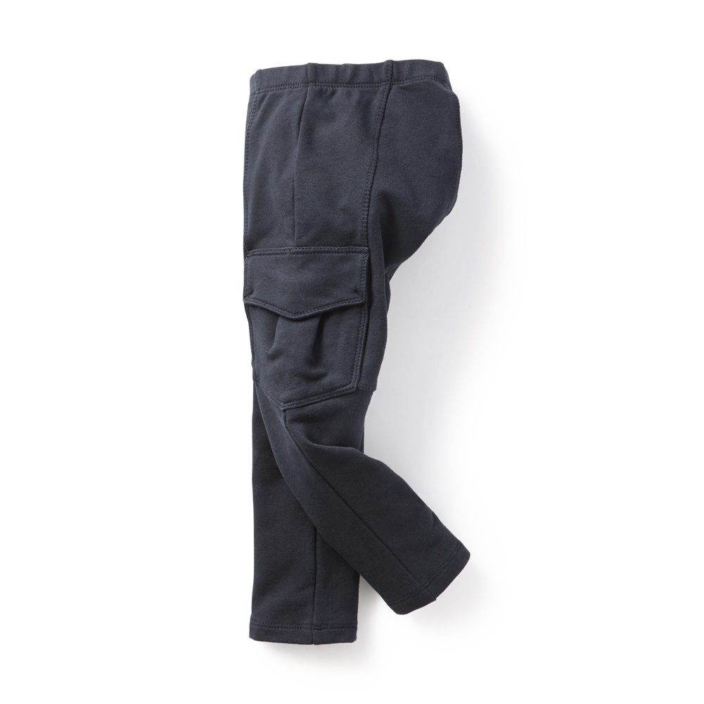 Skinny French Terry Girls Cargo Pants Tea Collection