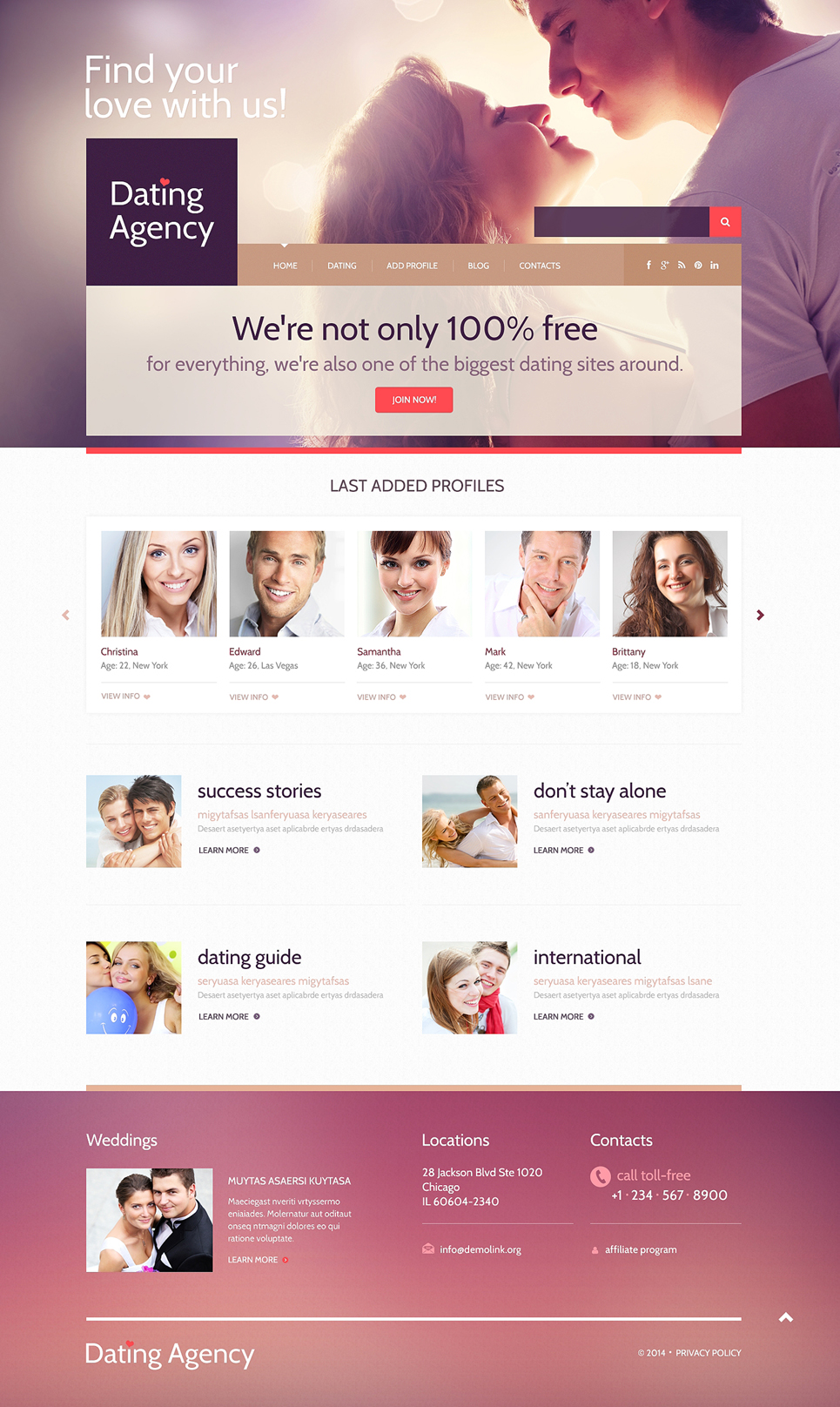 Dating html templates free download THE ORGANIC BOHO