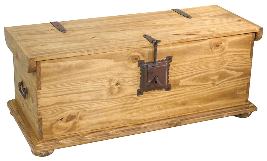 Rustic Pine Trunk Coffee Table Mexican Furniture