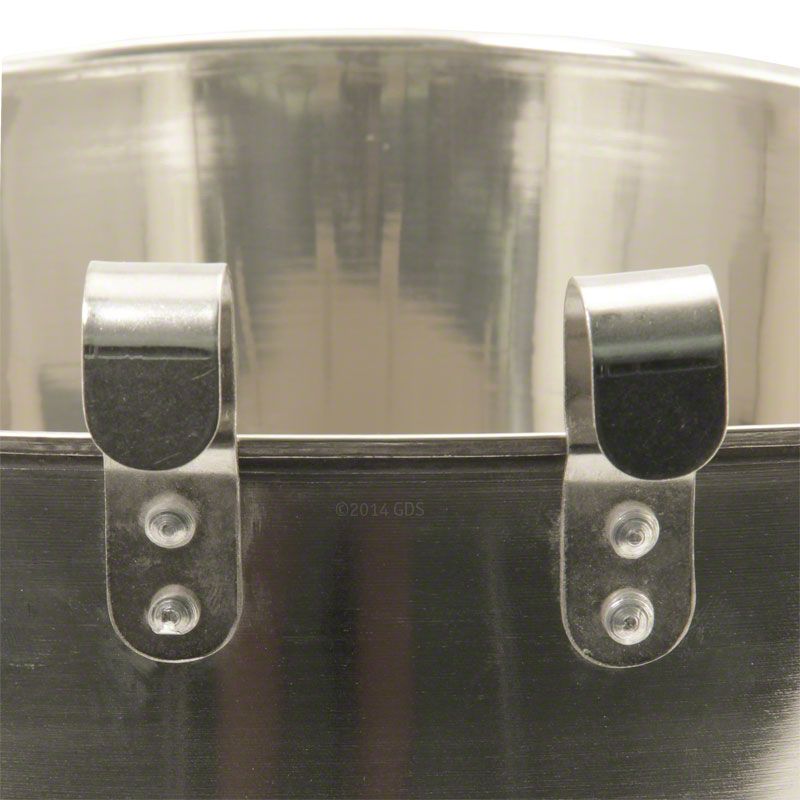 Flat Sided Water Bucket with Riveted Hooks 9 Quart Set of 2 Gun