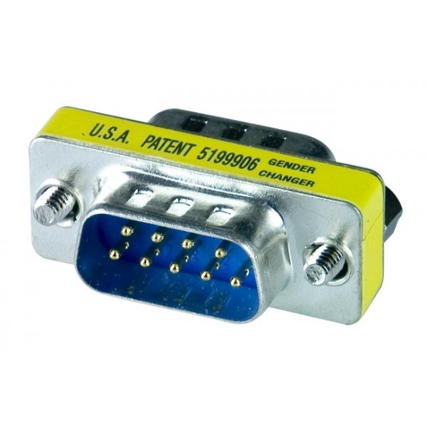 DB9SLMM5 DB9 Serial RS232 Gender Changer, Male to Male (5 ea.)