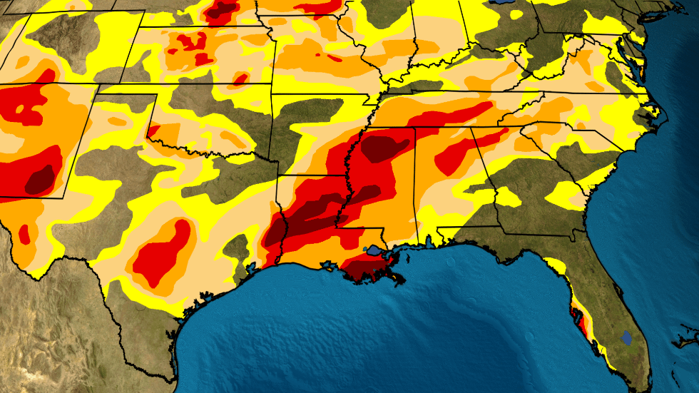 Rain Brings Drought Relief To Louisiana Mississippi Videos from The