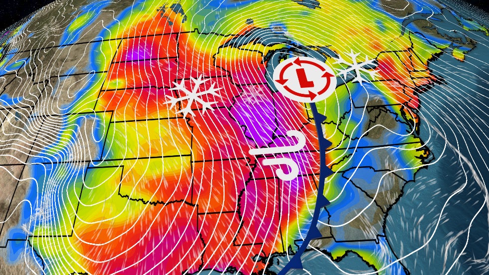 Timing Elliott Potential Bomb Cyclone Could Bring Blizzard Conditions