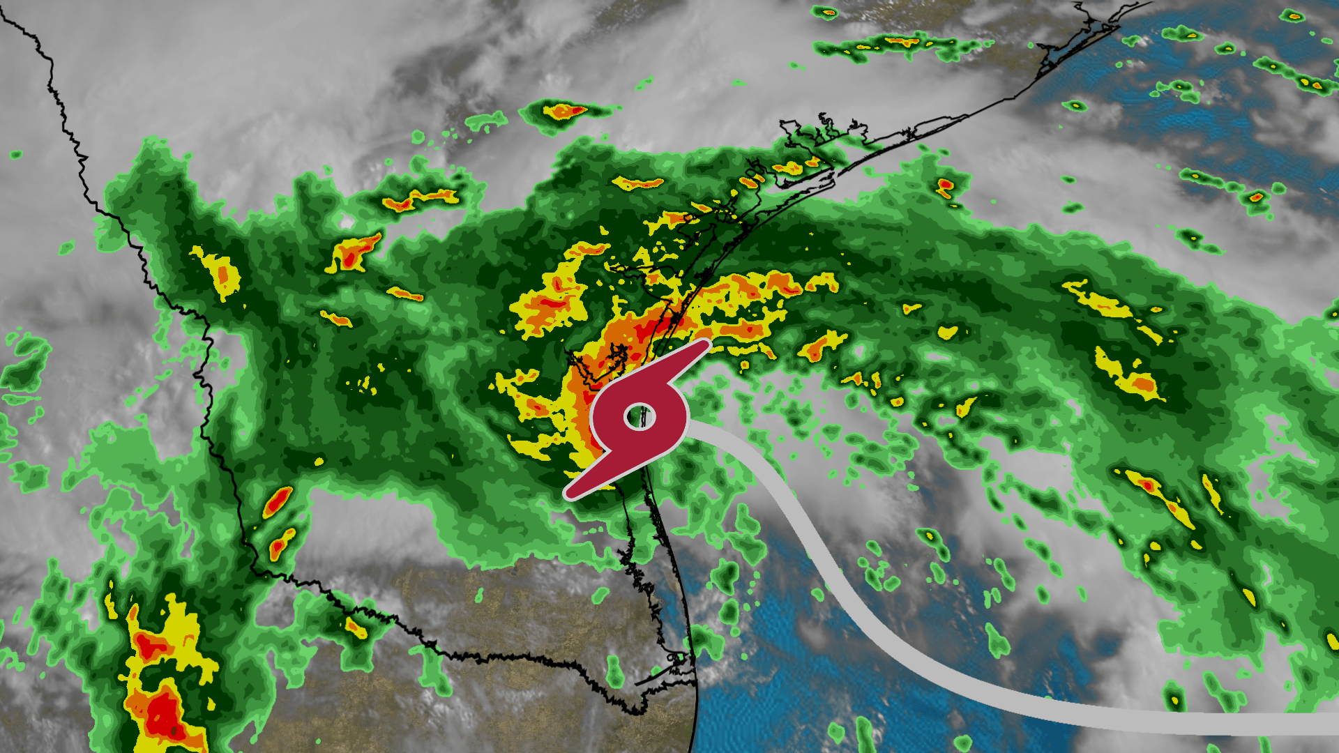 Tropical Storm Harold's Winds Roar Ashore In South Texas Videos from