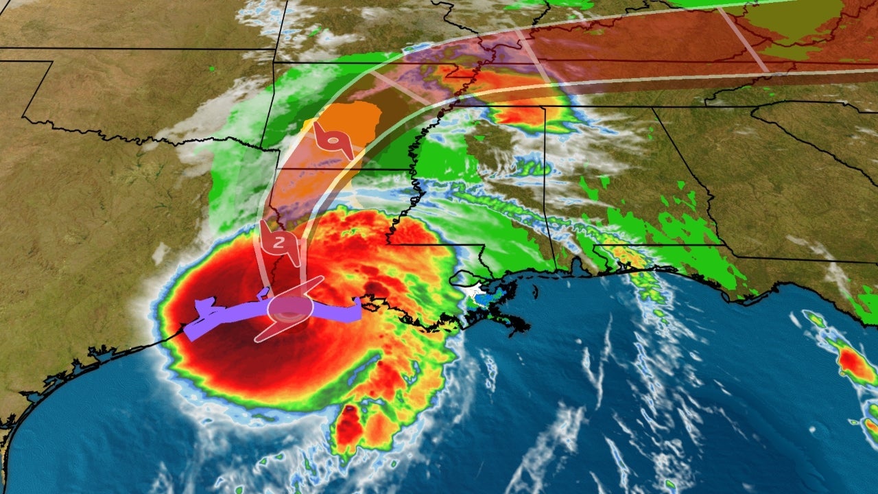 Hurricane Laura Moving Inland as an Extremely Dangerous Category 4