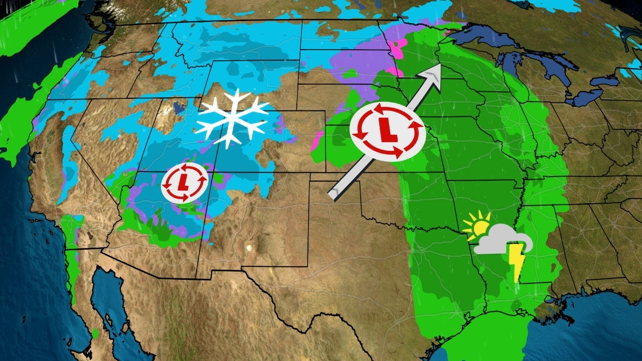 Midweek Storms To Bring Widespread Snow, Severe Threats