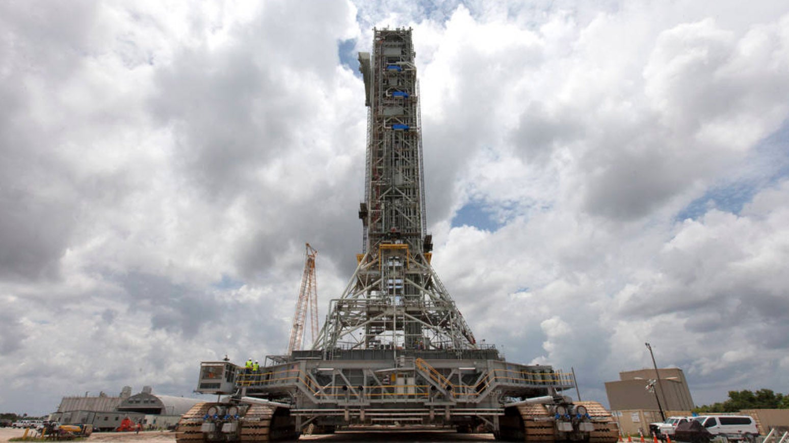 NASA Moving Massive Launch Tower as Kennedy Space Center Prepares for